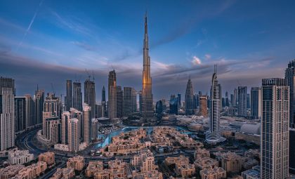 De hele stad Dubai